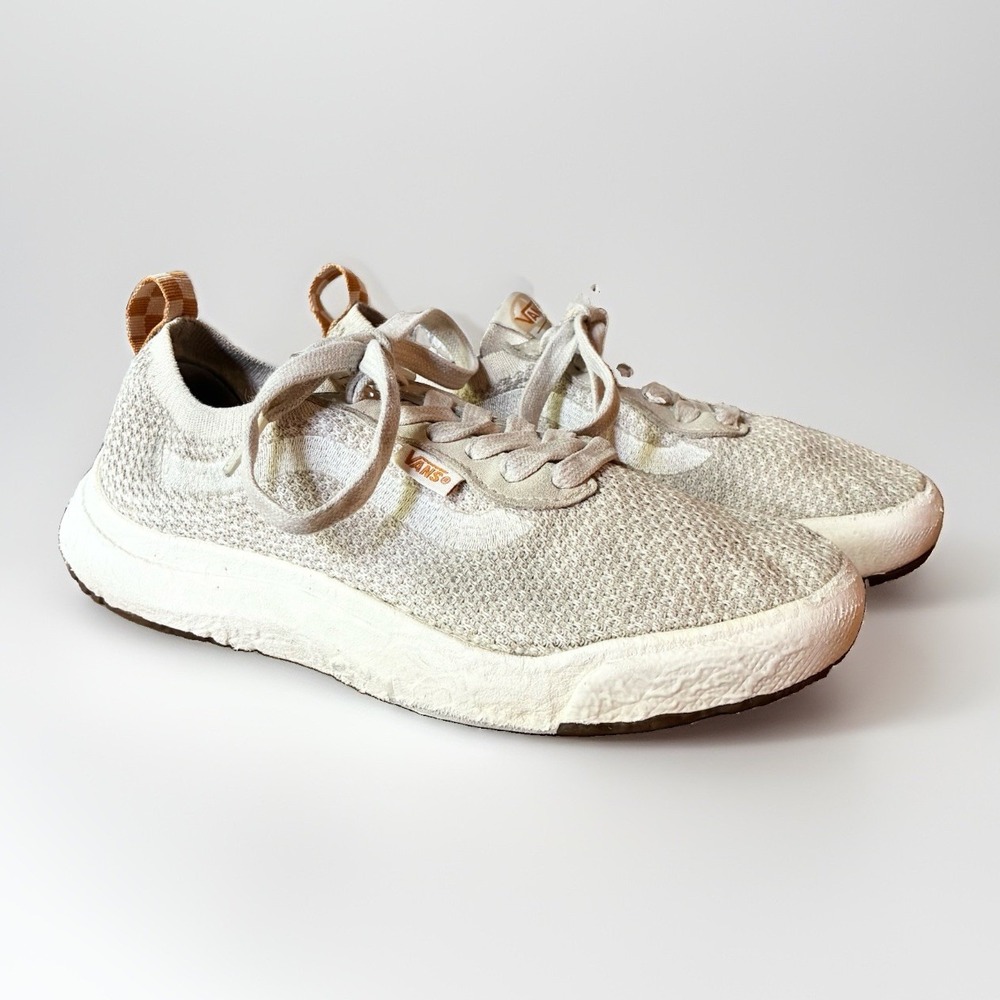 Vans UltraRange VR3 Cush Knit Beige Neutral Shoes Sneakers Womens 8 Mens 6.5